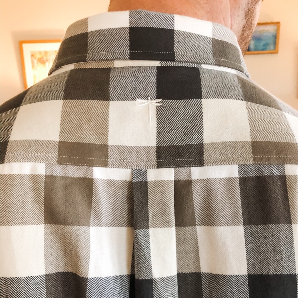 Tyler Boe Black Plaid Cotton Shirt
